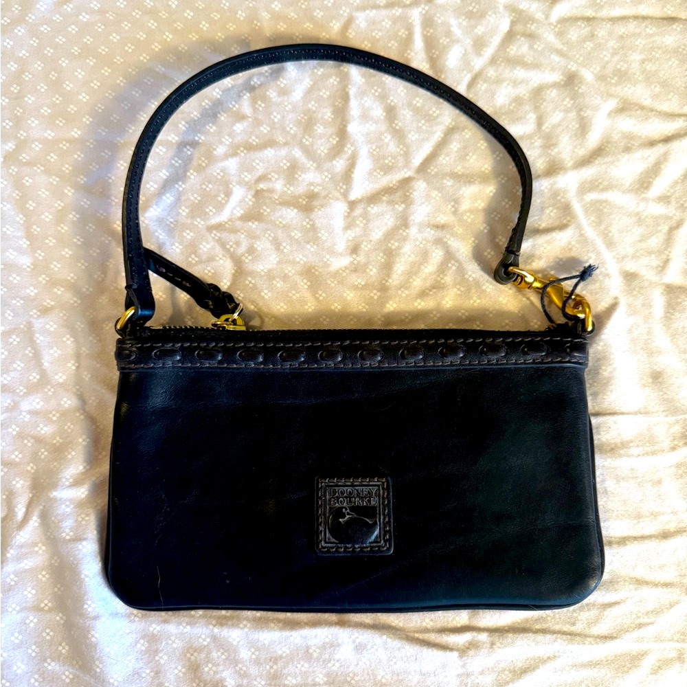 Dooney & Bourke Black Leather Small Clutch